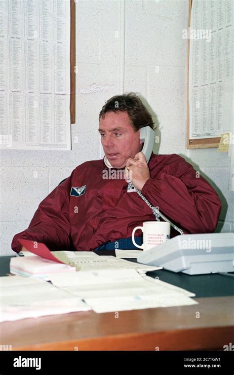 Harry Redknapp manager of West Ham United in his office at the Chadwell ...