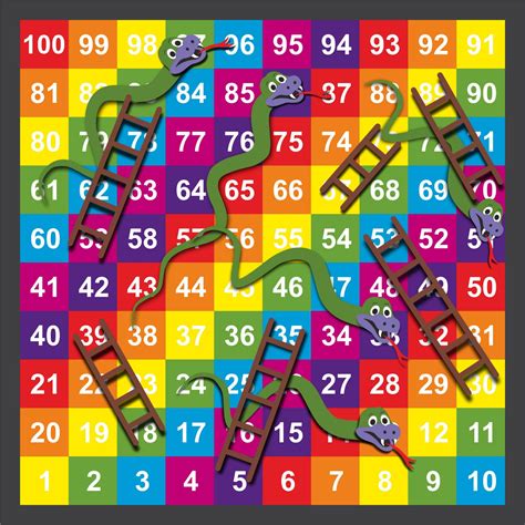 1-100 Snakes and Ladders 2 – Creative Preformed Markings