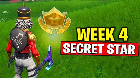 WEEK 4 SECRET BATTLE STAR LOCATION! Fortnite Season 10 - Secret Battle ...