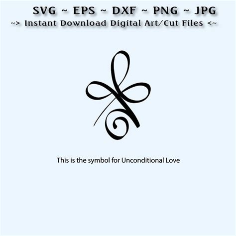 Symbol for Unconditional Love Instant Digital Download High - Etsy