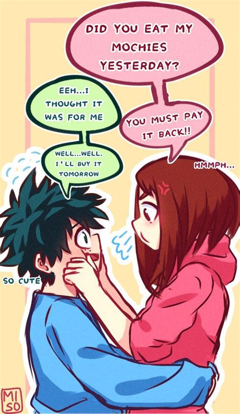 Deku X Uraraka Moment by PrinceofDBZGames on DeviantArt