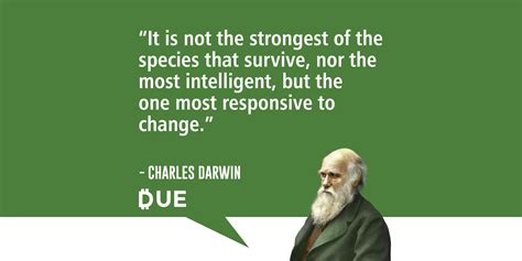 It Is Not The Strongest of the Species That Survive - Charles Darwin - Due