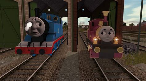 Sodor Fallout Lady finds Thomas by aidenkwon100 on DeviantArt