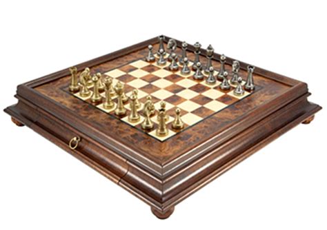 Ornate Chessmen and Board Combinations - The Regency Chess Company, England