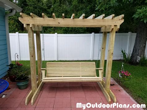 DIY Arbor with Swing | MyOutdoorPlans | Free Woodworking Plans and Projects, DIY Shed, Wooden ...