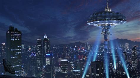 Futuristic buildings skyscrapers science fiction wallpaper | 3840x2160 | 218451 | WallpaperUP