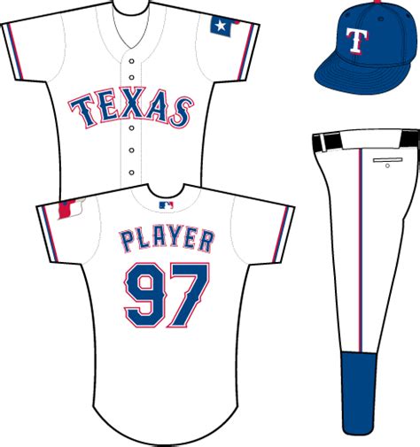 Texas Rangers Uniform - Home Uniform - American League (AL) - Chris ...