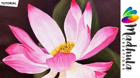 Lotus Flower Painting Tutorial | Best Flower Site