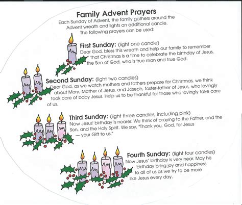 Family Advent Prayers | Advent wreath prayers, Advent prayers, Advent ...