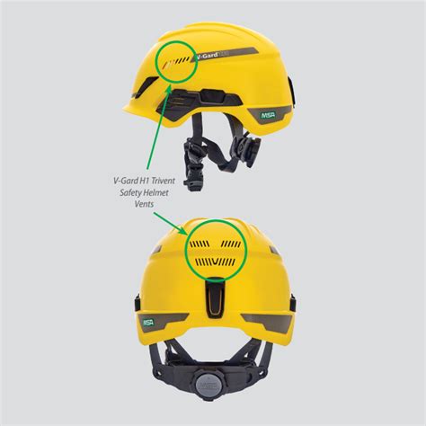 MSA V-Gard? H1 Safety Helmet, Trivent, White, Fas-Trac? III Pivot – 10194783 – Tri-State ...