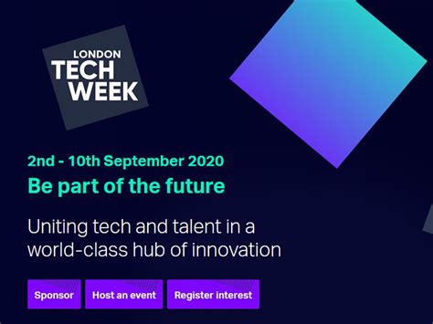 London Tech Week 2021 - Events, Speakers & Festival Agenda