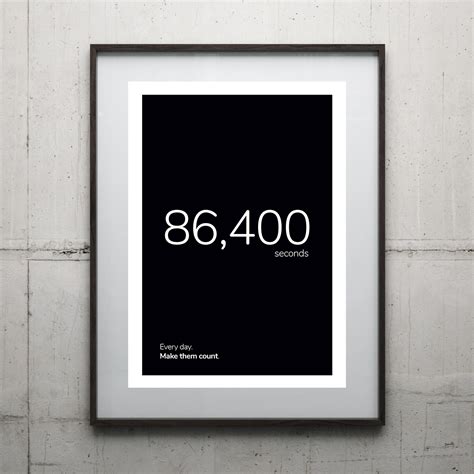 86400 Seconds – HomelyPrints