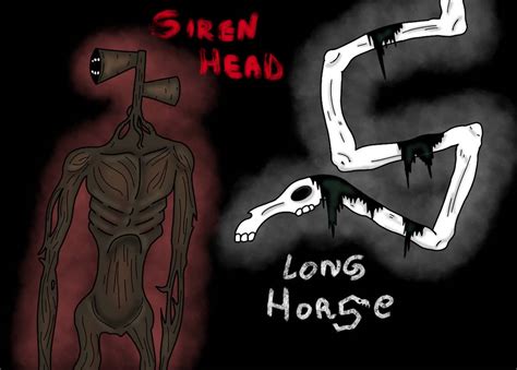 Siren Head and Long Horse by JohnDraw54 on DeviantArt