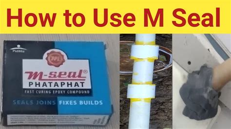 How to use M Seal | In Hindi How to use M Seal | Fix Water Leakage Problem - YouTube