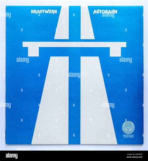 LP cover of Autobahn, the fourth studio album by German electronic music pioneers Kraftwerk ...