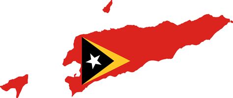 Timor-leste Flag Of East Timor World Map Road Map - East Timor Country Flag Clipart - Full Size ...