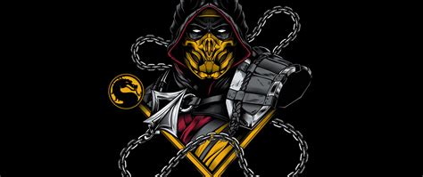 2560x1080 Scorpion Sub Zero Mortal Kombat Minimal Wallpaper,2560x1080 Resolution HD 4k ...