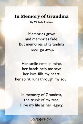 Missing My Grandma Poems