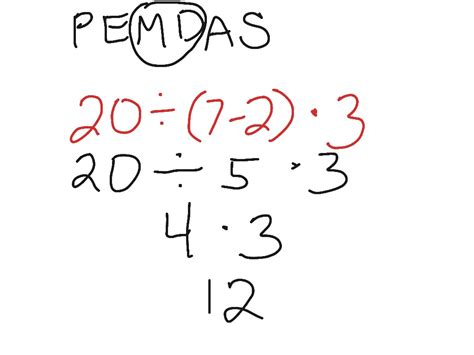 PEMDAS example 1 | Math, Algebra, order of operations | ShowMe