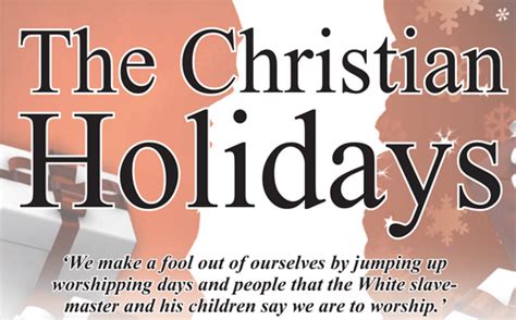 The Christian Holidays