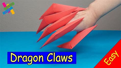 How to fold CLAWS | DIY Origami | How to make paper claws easy | Fold ...