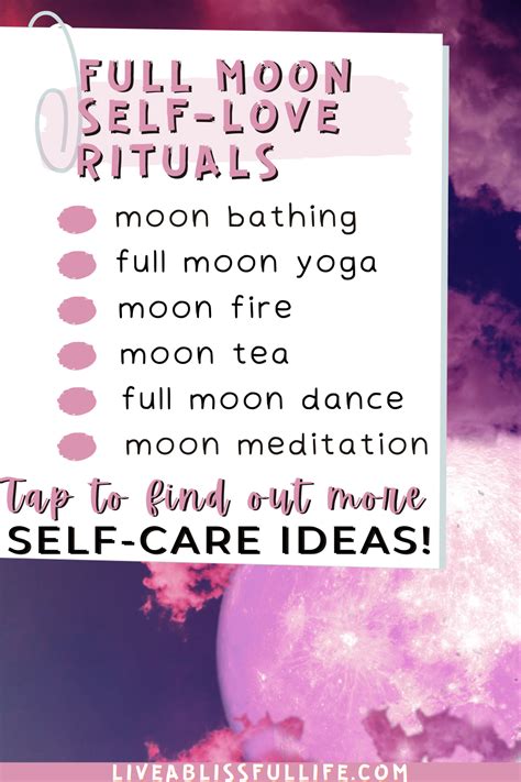 20 Full Moon Self-Love Rituals to Help You Release the Old (2024)