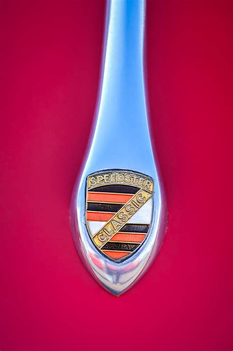 Porsche Speedster Classic Hood Emblem -0208c Photograph by Jill Reger - Fine Art America