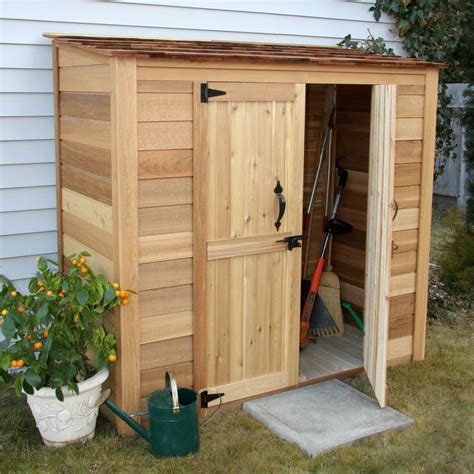 Outdoor Living Today Garden Chalet 6.25 ft. W x 3.04 ft. D Wood Lean-To Tool Shed & Reviews ...