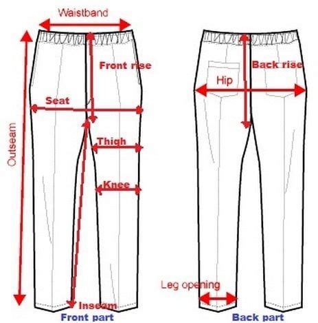 Men's Clothing & Accessories: Men's Pants How To Measure