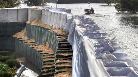 Hesco Baskets Offer Miles Of Flood Control, Minus The Sandbags : NPR