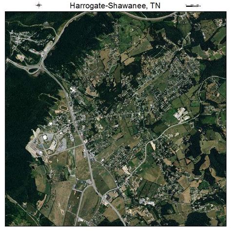 Aerial Photography Map of Harrogate Shawanee, TN Tennessee