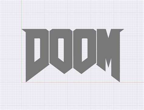 Doom Logo by ToxicMaxi | Download free STL model | Printables.com