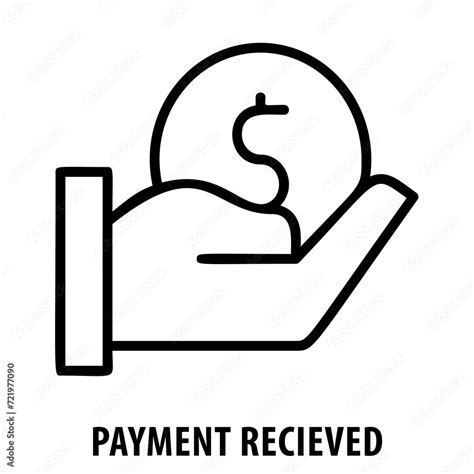 Payment received, finance, payment received icon, transaction ...