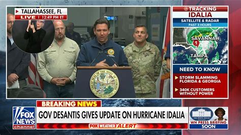 Ron DeSantis' Talks About Huge Oak Tree Hitting Home During Hurricane ...