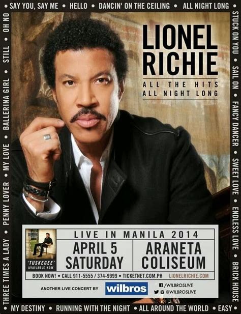 Fred Said: THEATER, CONCERTS, EVENTS: Recap and Videos of LIONEL RICHIE Live in Manila: All the ...