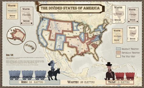 The Big Data Stats on Twitter: "A Wild West themed map showing the contested states and their ...