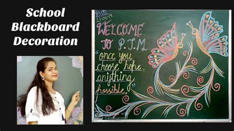 Blackboard Decoration School Ptm You