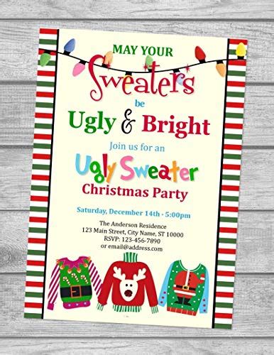 Tacky Christmas Party Invitations