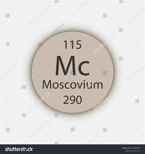 Moscovium Symbol Chemical Element Periodic Table Stock Vector (Royalty Free) 2238680929 ...