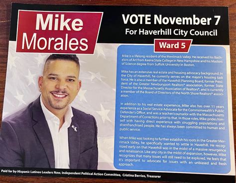 Hispanic Latino Leaders Now SuperPAC Gave Haverhill Candidates a Thrill ...