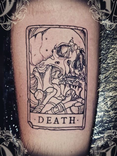 Tattoo uploaded by Alex Davidson • Death tarot #blackandgreytattoo #tattoodesign #tattoos # ...