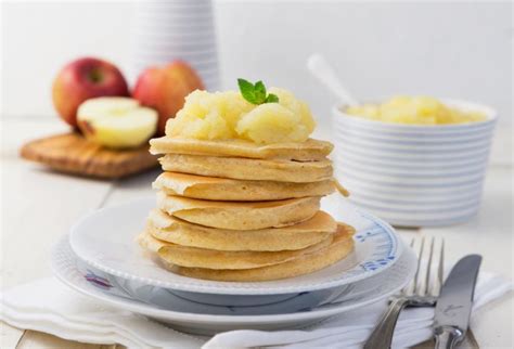 Hafer-Pancakes mit Apfelmus | Simply-Cookit