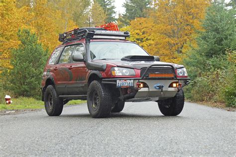 My lifted 2005 Forester XT named Ruby! : r/subaru