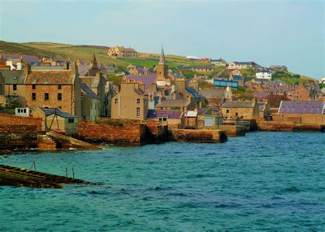 Stromness is a transit point on Orkney with connections to famous persons