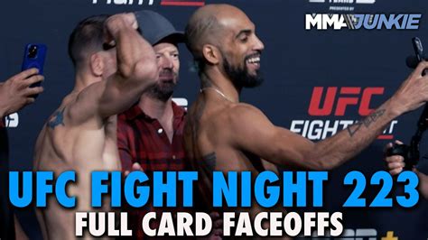 UFC Fight Night 223 Full Fight Card Faceoffs From Las Vegas - YouTube