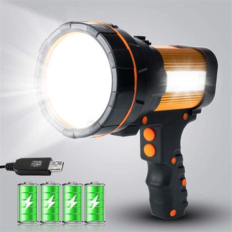 Buy Super Bright Most Powerful Cordless Handheld Spotlight High 6000 ...