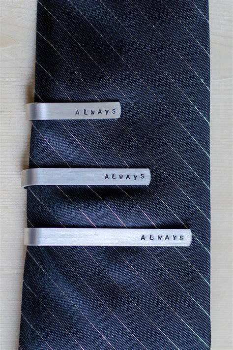 Always Personalized Engraved Tie Clip Custom Tie Clip | Etsy