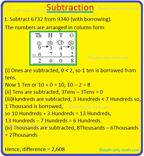 Subtraction | How to Subtract 2-digit, 3-digit, 4-digit Numbers?|Steps