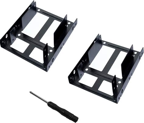 Amazon.com: Dual SSD Mounting Bracket Kit 2.5" to 3.5" Drive Bay, HDD ...