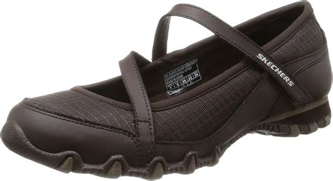 Amazon.com | Skechers Bikers Impromptu Womens Mary Jane Shoes Chocolate 8.5 | Fashion Sneakers